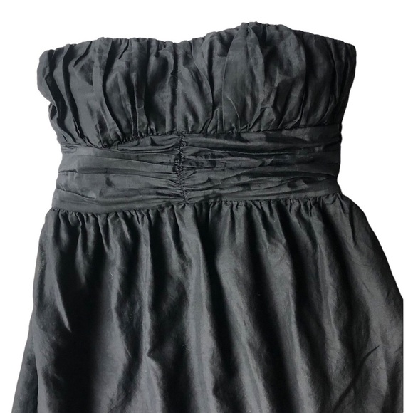LOVESTITCH silk blend black strapless dress size - Picture 5 of 7